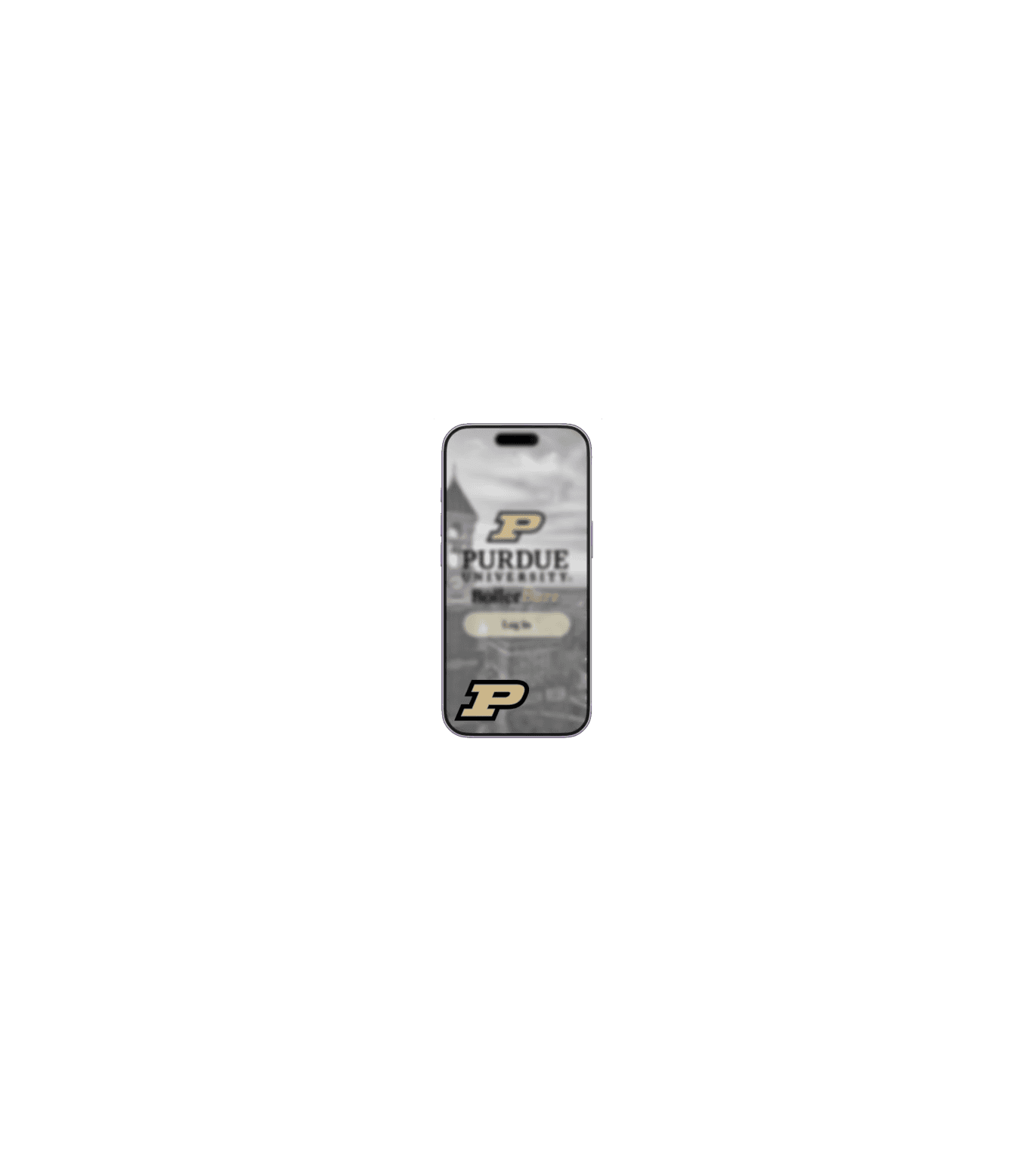 BoilerBuzz Purdue club discovery app on an iPhone